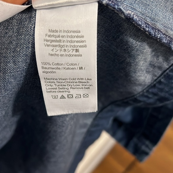 J Crew Denim Shirtdress - Picture 7 of 8